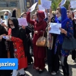 طالبان تظاهرات زنان در مقابل یوناما در کابل را با زور و خشونت متفرق کردند